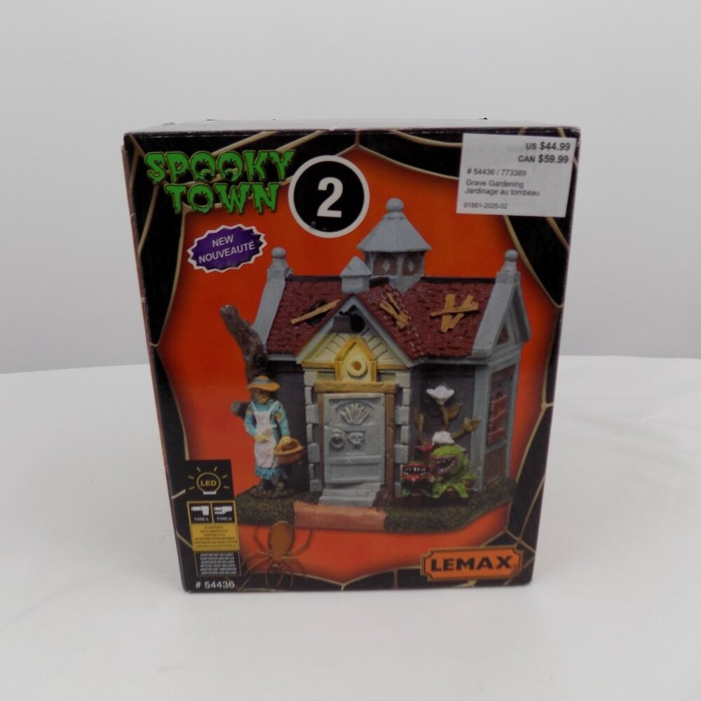Lemax Spooky Town Grave Gardening Halloween Village Collection  Accessory New